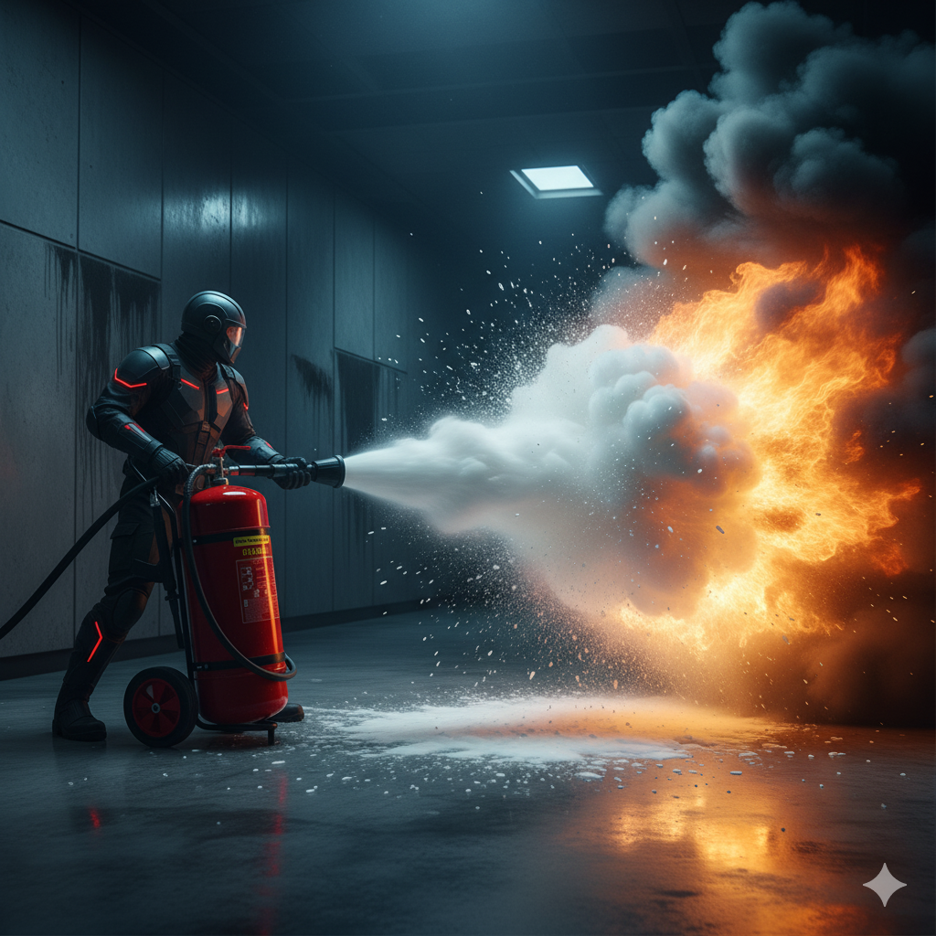Foam Fire Extinguisher with Trolly